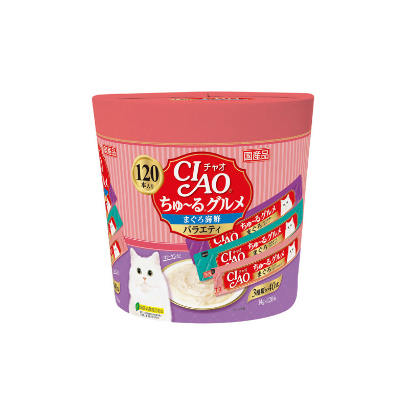 【セール対象商品】ちゅ～るグルメ まぐろ海鮮バラエティ