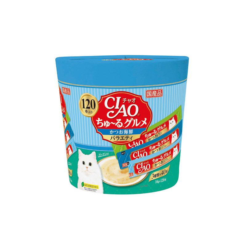 【セール対象商品】ちゅ～るグルメ かつお海鮮バラエティ