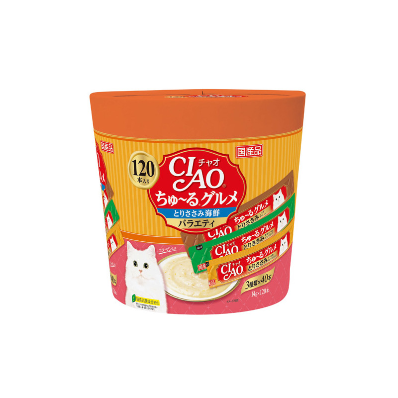 【セール対象商品】ちゅ～るグルメ とりささみ海鮮バラエティ