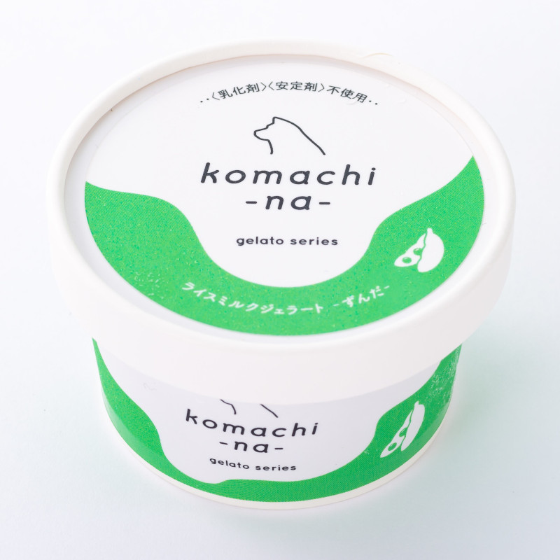 [冷凍]【komachi-na-】あきたこまちのライスミルクジェラート ずんだ