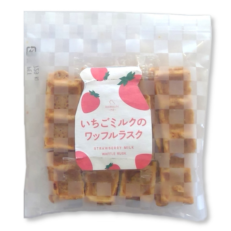 【komachi-na-】いちごミルクのワッフルラスク