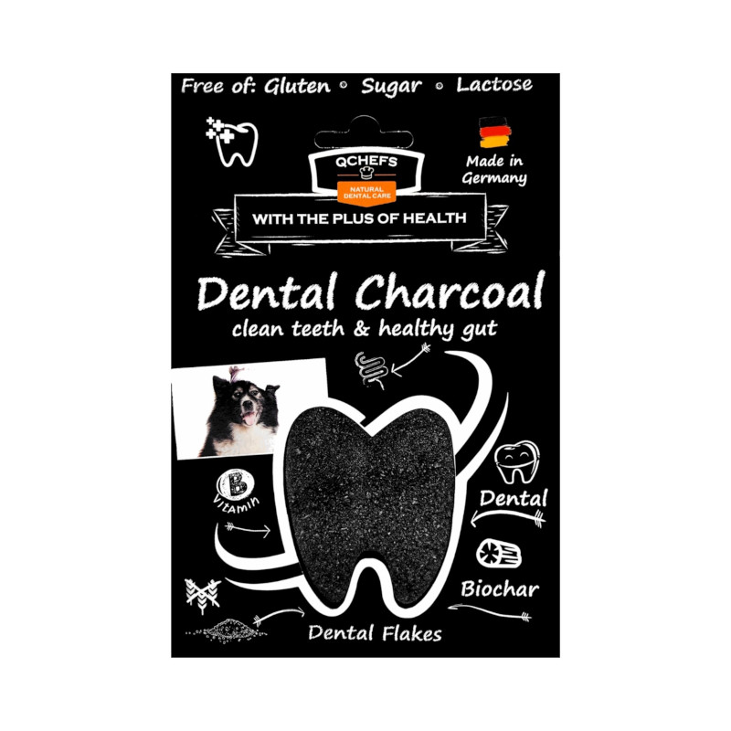 【QCHEFS】Dental Charcoal for dogs(犬用デンタルチャコール)【Amazon販売不可、定価販売厳守】