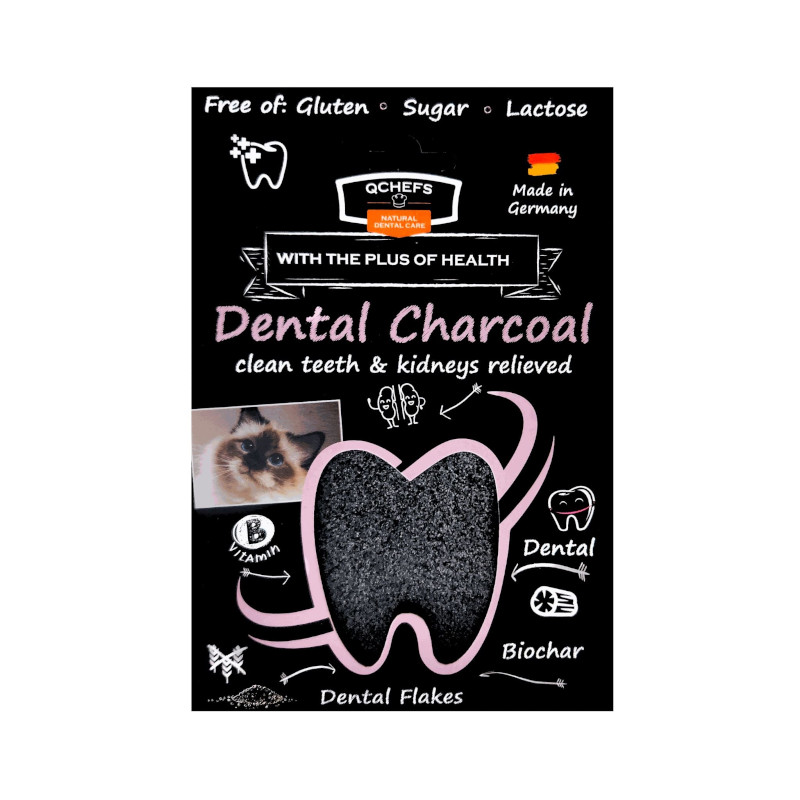 【QCHEFS】Dental Charcoal for cats(猫用デンタルチャコール)【Amazon販売不可、定価販売厳守】