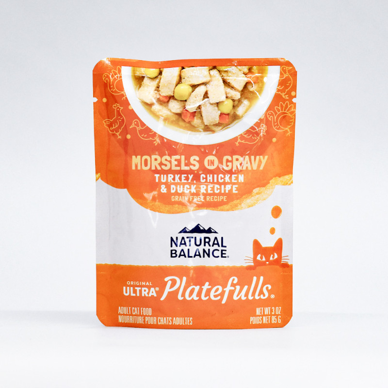 【NATURAL BALANCE】オリジナルウルトラ プレートフル 猫用 ターキー･鶏肉&ダックレシピ(取寄)