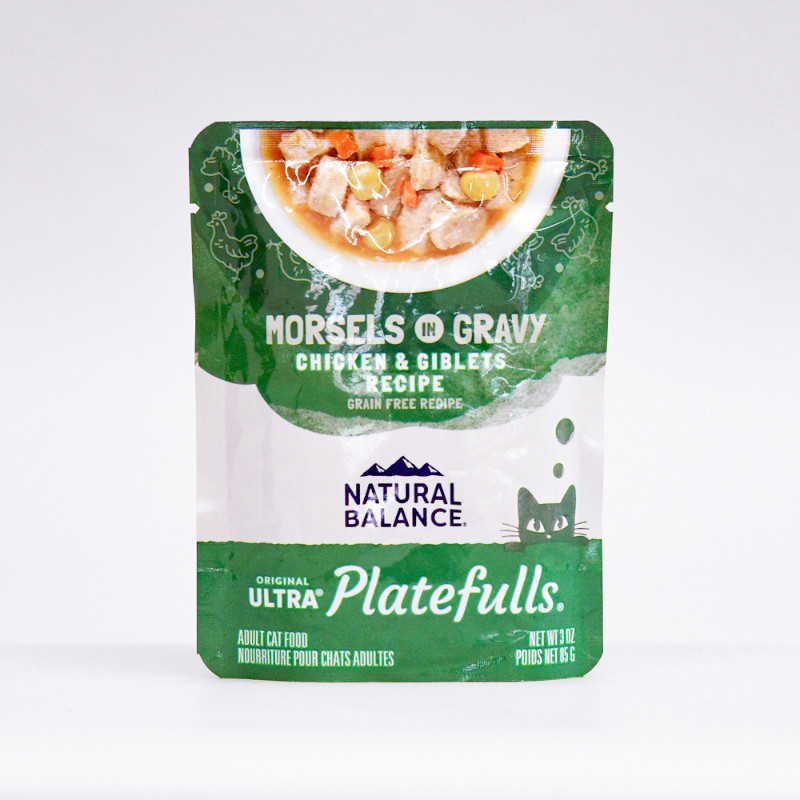 【NATURAL BALANCE】オリジナルウルトラ プレートフル 猫用 鶏肉&チキンジブレッツレシピ(取寄)