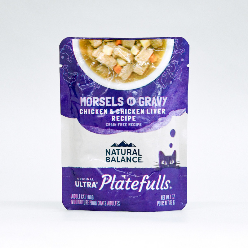 【NATURAL BALANCE】オリジナルウルトラ プレートフル 猫用 鶏肉&チキンレバーレシピ (取寄)