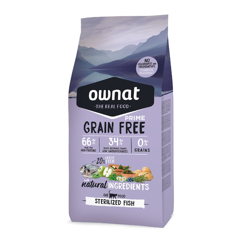 <キャンペーン対象商品>【ownat(オーナット)】猫用)グレインフリー プライム 避妊去勢 フィッシュ キャット【EC販売禁止商品】