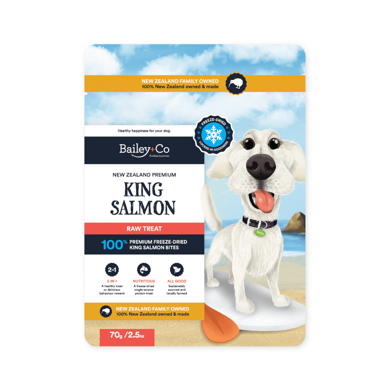 【Bailey+Co】フリーズドライ キングサーモン 犬用(取寄)