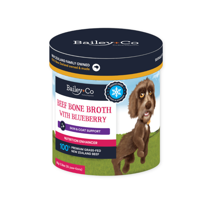 <キャンペーン対象商品>【Bailey+Co】フリーズドライ ビーフ ボーン ブロス ブルーベリー