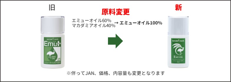 エミューオイル新旧比較