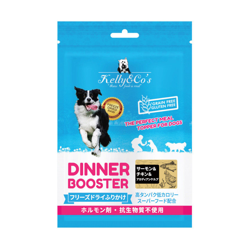 <キャンペーン対象商品>【Kelly&Co's】[犬用ふりかけ]フリーズドライ サーモン&チキン&アカディアンケルプ【EC販売禁止商品】