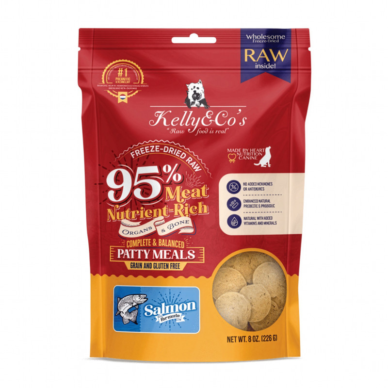 【Kelly&Co's】フリーズドライ 犬用総合栄養食 パティミール サーモン【EC販売禁止商品】(予約商品)