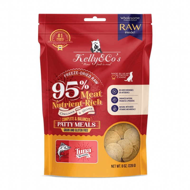 【Kelly&Co's】フリーズドライ 犬用総合栄養食 パティミール マグロ【EC販売禁止商品】(予約商品)