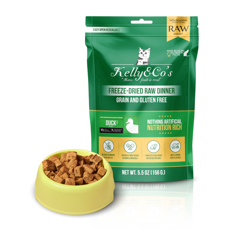 <キャンペーン対象商品>【Kelly&Co's】[猫用総合栄養食]フリーズドライ ダックフォーミュラ【EC販売禁止商品】(取寄)