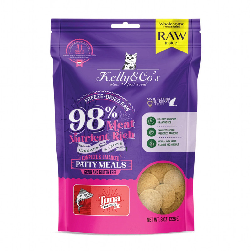 【Kelly&Co's】フリーズドライ 猫用総合栄養食 パティミール マグロ【EC販売禁止商品】(予約商品)