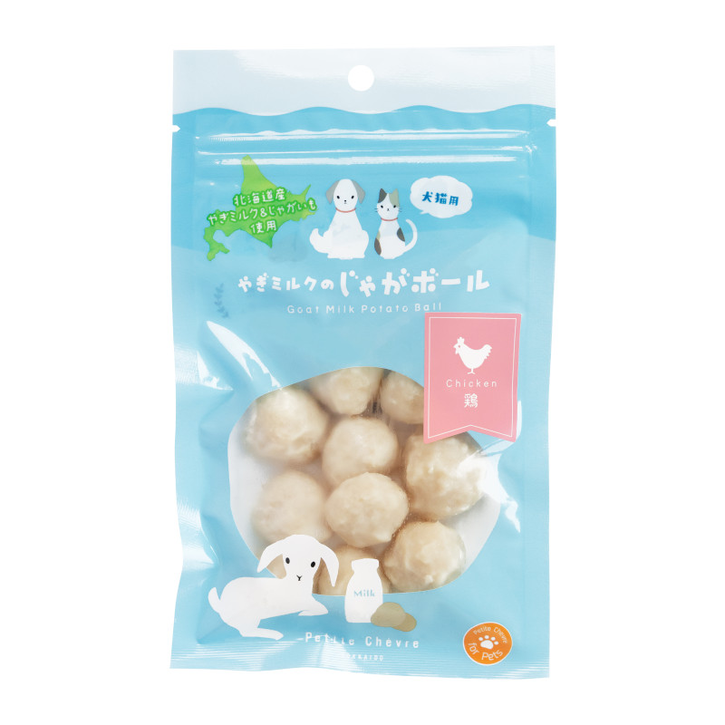 [冷凍]やぎミルクのじゃがボール(犬･猫用) 鶏【Amazon販売不可】