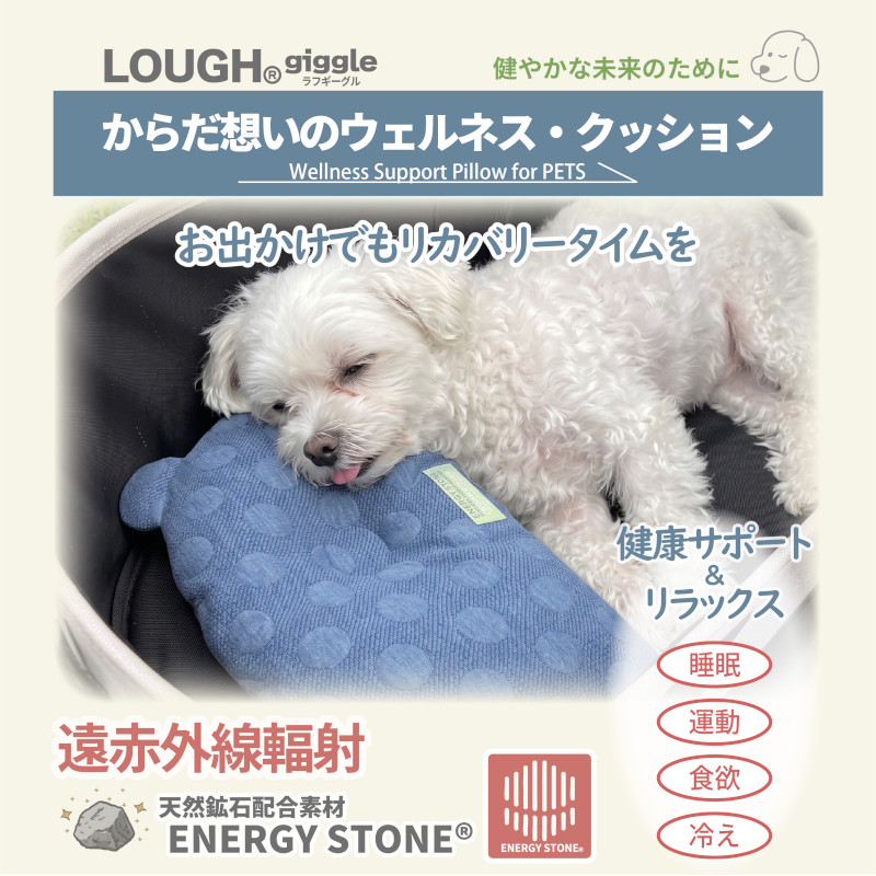【Lough giggle】ウェルネス･クッション ブラックカモフラ/ミモザイエロー【Amazon販売不可】(取寄)