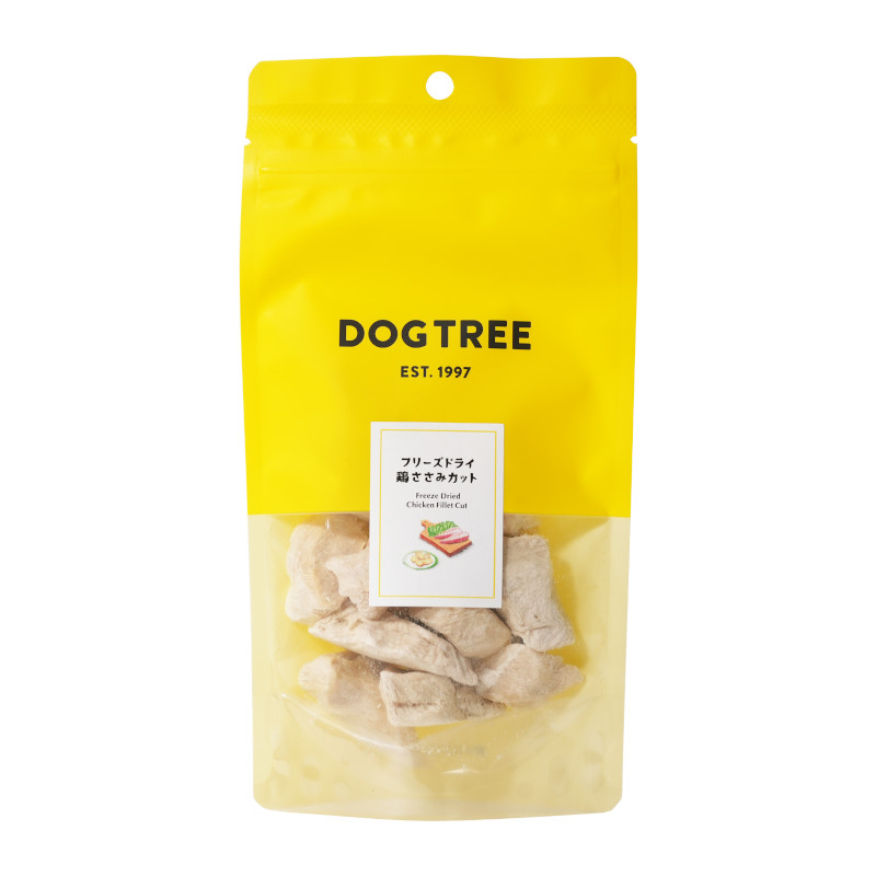 【DOGTREE】フリーズドライ鶏ささみカット【EC販売禁止商品】(取寄)