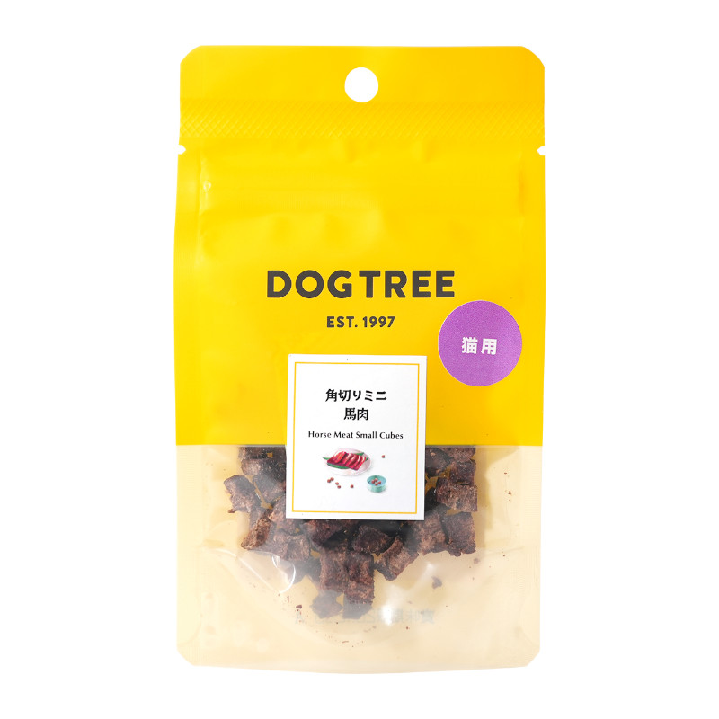 【DOGTREE】猫用 角切りミニ馬肉【EC販売禁止商品】(取寄)