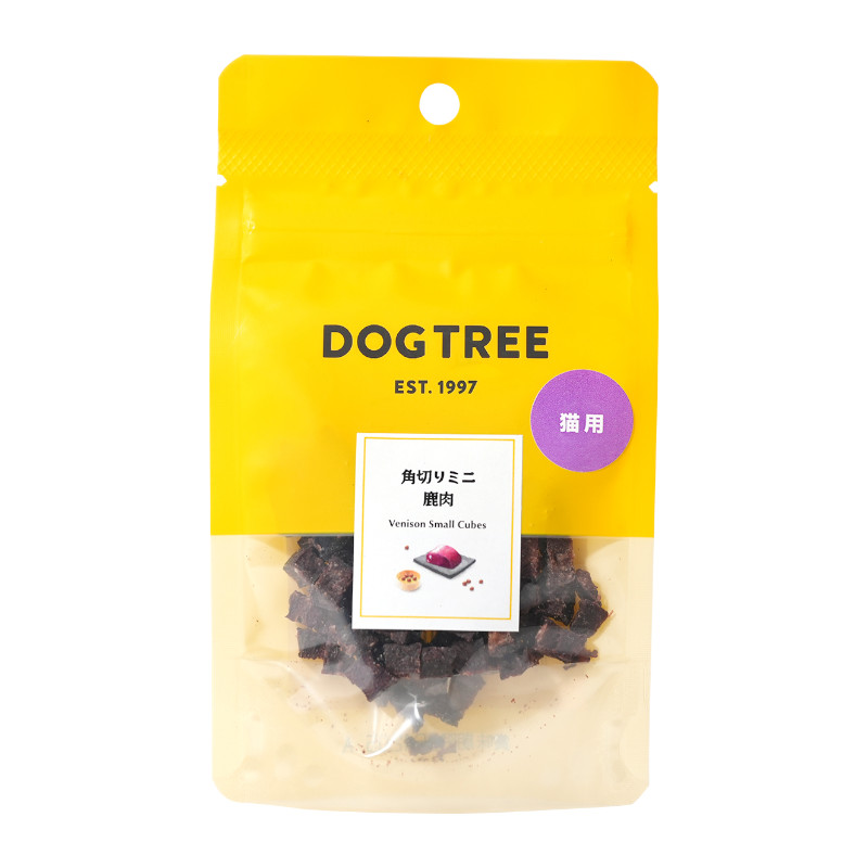 【DOGTREE】猫用 角切りミニ鹿肉【EC販売禁止商品】(取寄)