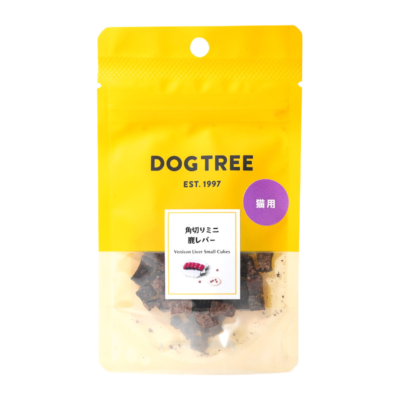 【DOGTREE】猫用 角切りミニ鹿レバー【EC販売禁止商品】(取寄)