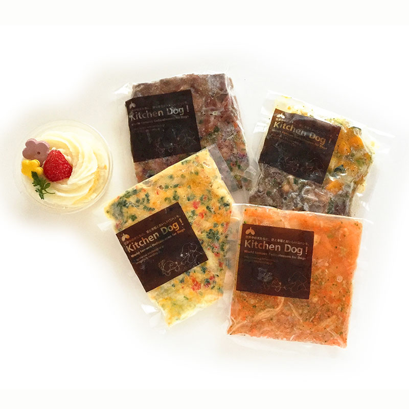 【オンライン展示会対象商品】[冷凍]【Kitchen Dog!】お誕生日のご馳走×4P[Celebration]【セール表現禁止 / Amazon・モール販売不可】