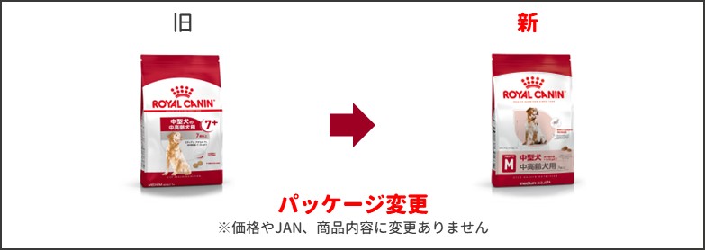 ミディアムアダルト7+パッケージ変更