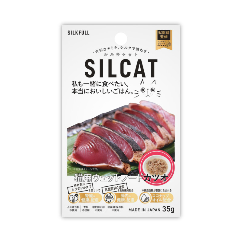<キャンペーン対象商品>【SILCAT(シルキャット)】猫用ウェットフード かつお味【Amazon販売不可】(予約商品)