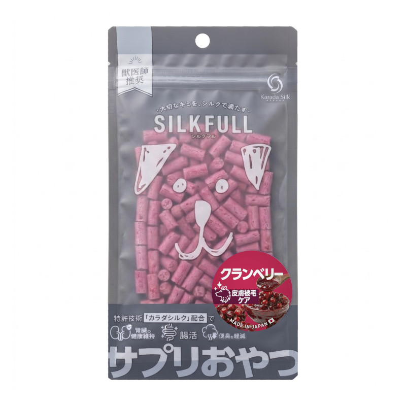 【SILKFULL(シルクフル)】犬用 サプリおやつ クランベリー【Amazon販売不可・定価厳守】(予約商品)