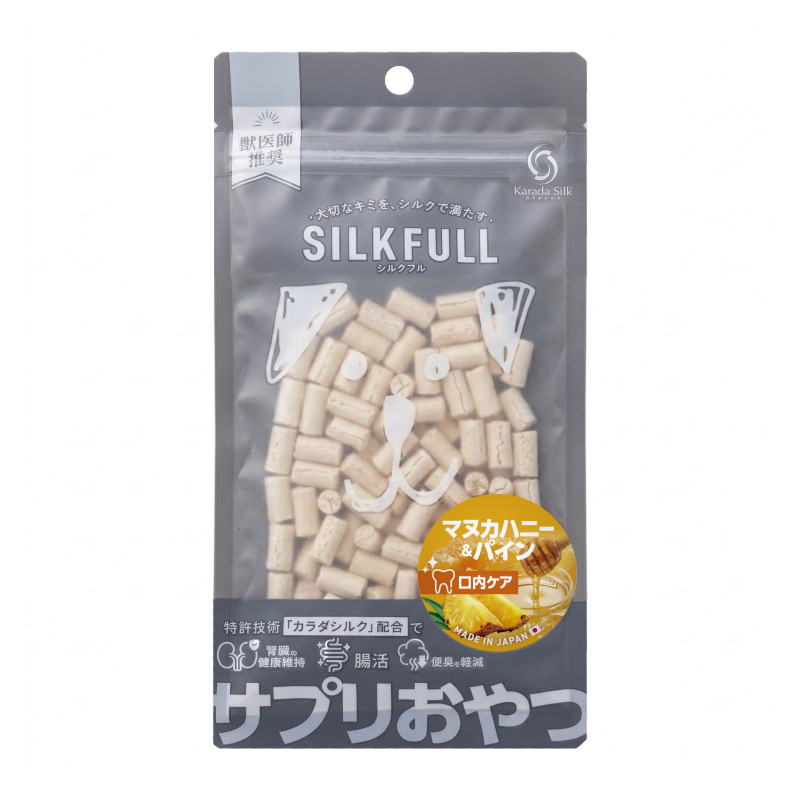【SILKFULL(シルクフル)】犬用 サプリおやつ マヌカハニー＆パイン【Amazon販売不可・定価厳守】(予約商品)