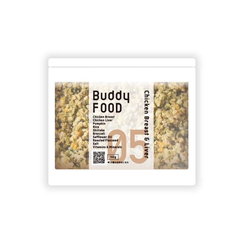[冷凍]【BuddyFOOD】オリジナルフード #05 鶏むねレバー【Amazon・モール販売不可】