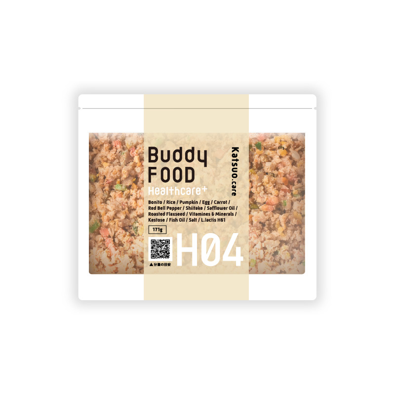 [冷凍]【BuddyFOOD】ヘルスケアプラスシリーズ #H04 皮膚サポート カツオ･ケア【Amazon・モール販売不可】