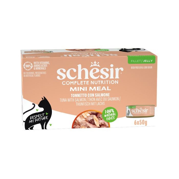 <キャンペーン対象商品>【Schesir】キャット ツナwithサーモン マルチパック