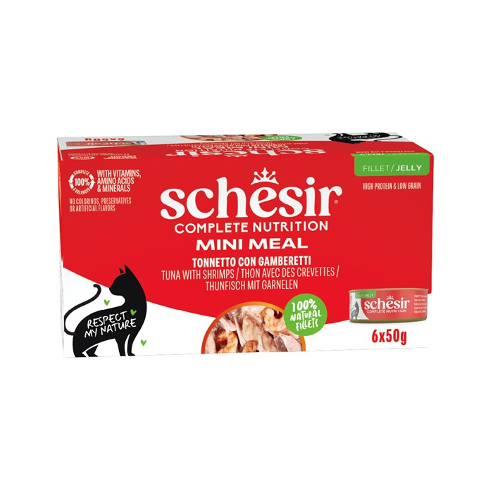 <キャンペーン対象商品>【Schesir】キャット ツナwithエビ マルチパック