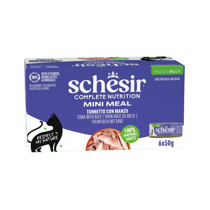 <キャンペーン対象商品>【Schesir】キャット ツナwithビーフ マルチパック