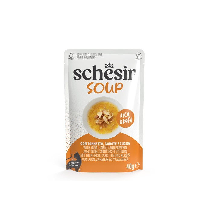 <キャンペーン対象商品>【Schesir】キャット スープ ツナwithキャロット＆パンプキン