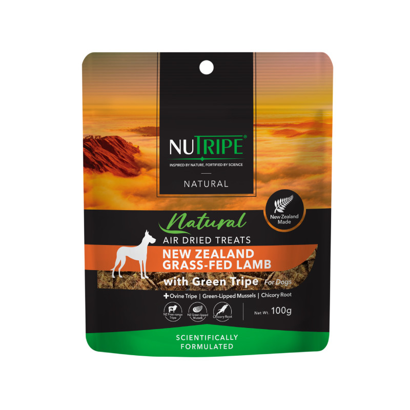 <キャンペーン対象商品>【NUTRIPE natural】エアードライ トリーツ ラムwithグリーントライプ