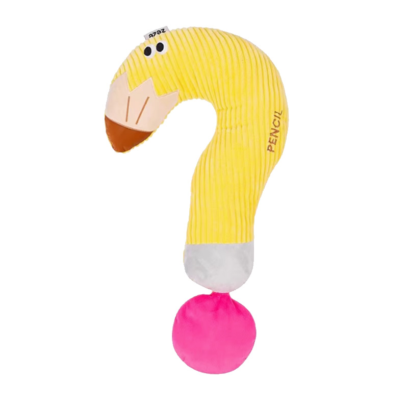 【ZEZE】PET PILLOW Question Pencil イエロー(取寄)