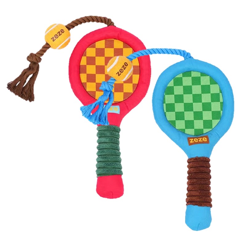 【ZEZE】DOG ROPE TOY Tennis Racket(取寄)