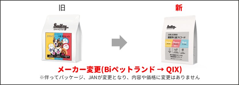 スマイリー3種セット新旧比較