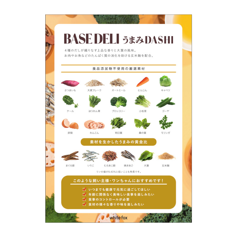 BASE DELI うまみDASHI(ベースデリうまみだし)販促物