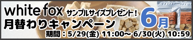ホワイトフォックス月替わりキャンペーン6月分
