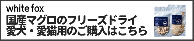 国産マグロのフリーズドライ 犬猫用商品ページはこちら