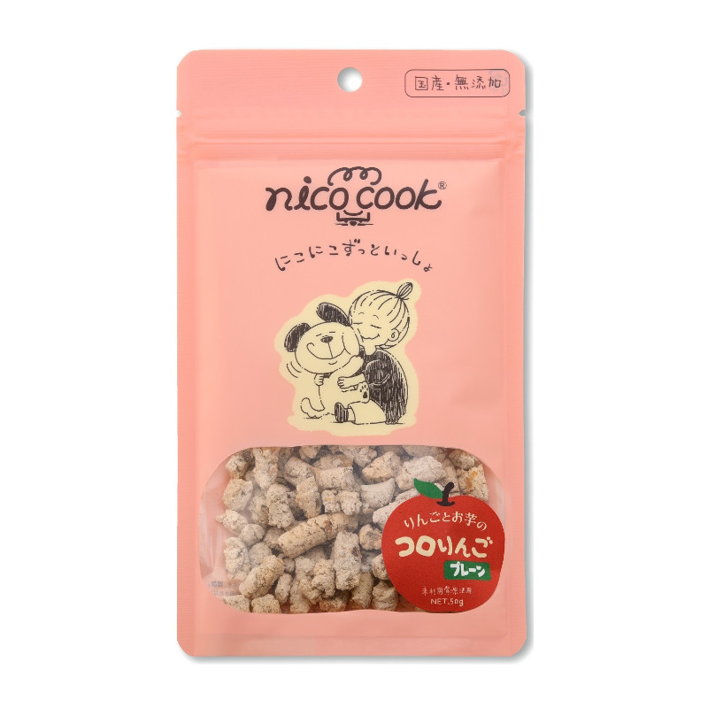 【nico cook】コロりんご プレーン 犬用【Amazon販売不可】(取寄)