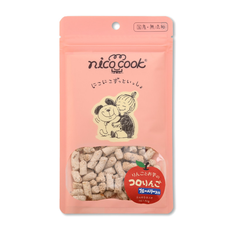 【nico cook】コロりんご ブルーベリー 犬用【Amazon販売不可】(取寄)