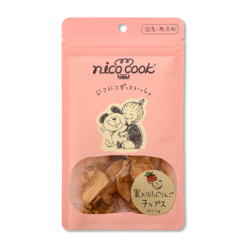 【nico cook】蜜入り国産ふじりんごチップス 犬用【Amazon販売不可】(取寄)
