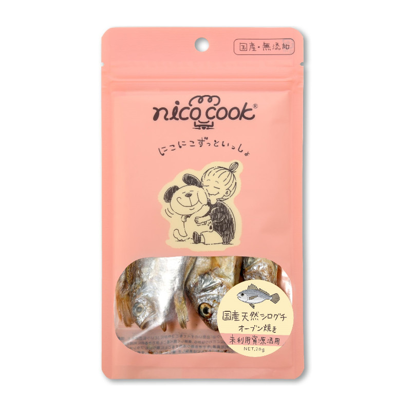 【nico cook】国産天然シログチ オーブン焼き 犬猫兼用【Amazon販売不可】(取寄)
