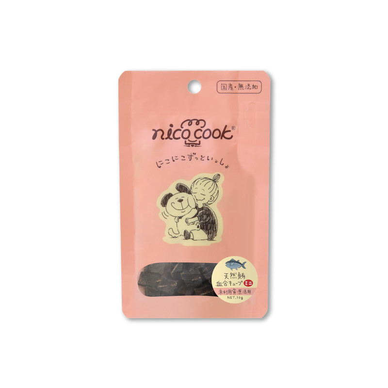 【nico cook】国産天然鮪 血合キューブ ミニ 犬猫兼用【Amazon販売不可】(取寄)