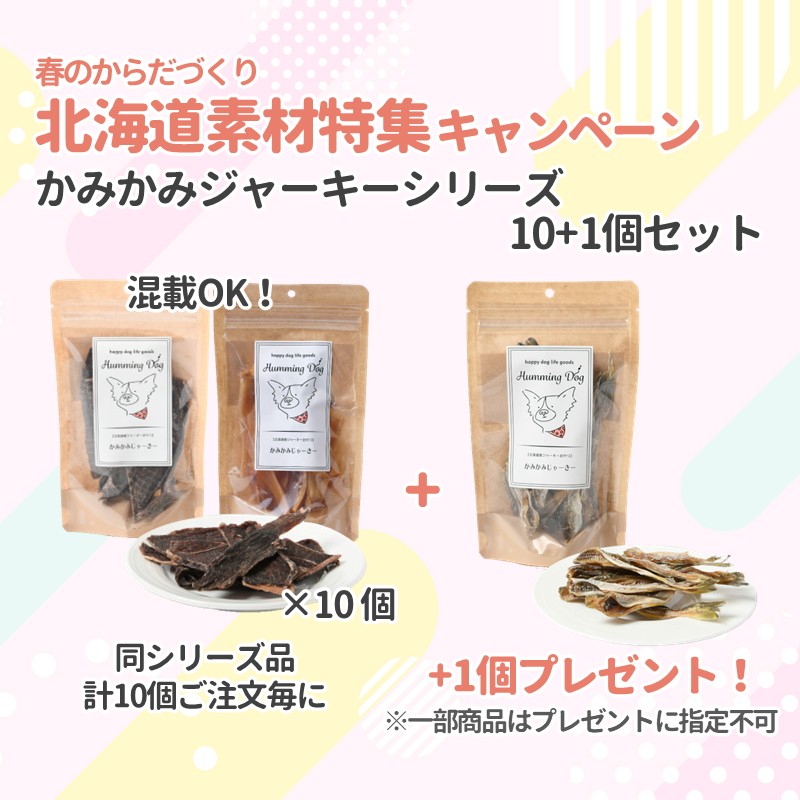 【北海道素材特集キャンペーン】【Humming Dog】かみかみじゃーきー(セット注文)
