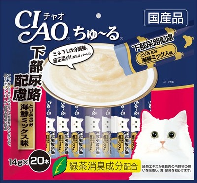 CIAO(チャオ) ちゅ～る 下部尿路ささみ海鮮ミックス味 20本